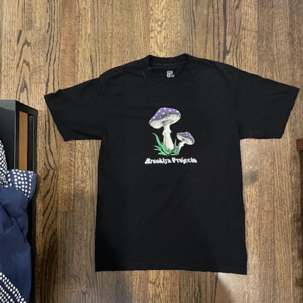Limited Edition Brooklyn Projects Size Medium Mushroom Graphic T-Shirt